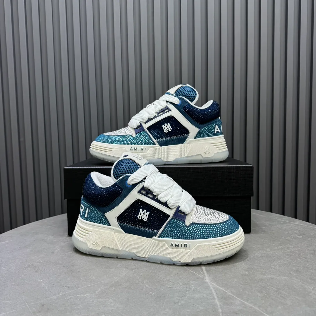 Men's shoes 💰760💰 AMIRI AMIRI fashion brand hot sale 🔥 Available all year round, couples 💑 Official website synchronization Imported fabrics 1⃣️ vs 1⃣️ replica, original factory special original sole, 35-45 (45. non-refundable)